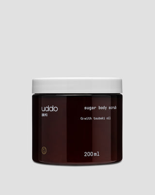 Cukrowy peeling do ciała z olejem macadamia, masłem shea i olejem z awokado Uddo