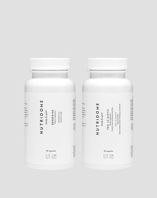Zestaw na wzdęcia i ciężki brzuch Berberyna HCL i Probiotyk z 10 mld bakterii kwasu mlekowego Nutridome - 1