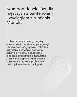 Szampon do włosów dla mężczyzn z pantenolem i wyciągiem z rumianku Monolit - 3