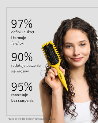 Szczotka do włosów kręconych, falowanych do definicji skrętu Twisty - 4