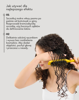 Szczotka do włosów kręconych, falowanych do definicji skrętu Twisty - 2