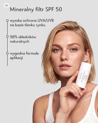 Mineralny filtr SPF 50 w sztyfcie do twarzy i ciała, nawilżenie i ochrona UVB, UVA Nutridome - 3