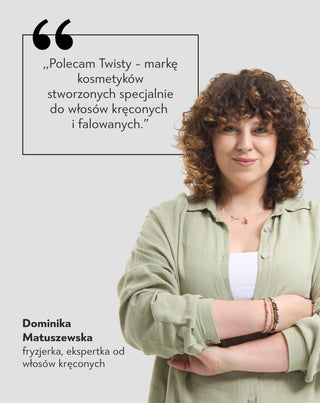 Aktywator skrętu do włosów kręconych, falowanych i puszących się curl booster Twisty