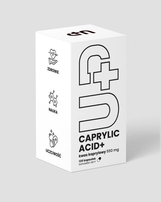 Suplement UP Caprylic acid+ dla wsparcia komfortu trawiennego i zdrowia jelit UP Health Pharma 120 kapsułek