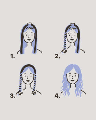 Jedwabny wałek do kręcenia włosów bez użycia ciepła Feel (no) heat Twisty - 4