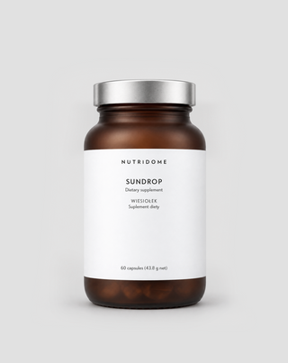 Olej z wiesiołka 1000 mg z omega-6 i 9 na zdrową skórę i obniżenie poziomu cholesterolu LDL Nutridome 60 szt. - 1