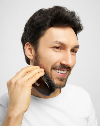 Szczotka do brody kartacz z drewna bukowego z naturalnym włosiem dzika Monolit - 3