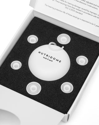 Zatyczki do uszu wyciszające stopery zestaw cztery rozmiary Nutridome_4 - 5