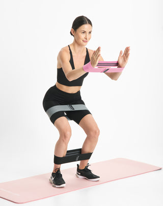 Krótkie gumy oporowe do ćwiczeń fitness Body Functions 76 cm zestaw 3 szt.