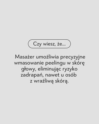 Zestaw masażer silikonowy + peeling enzymatyczny do oczyszczenia i stymulacji mikrokrążenia skóry głowy Twisty
