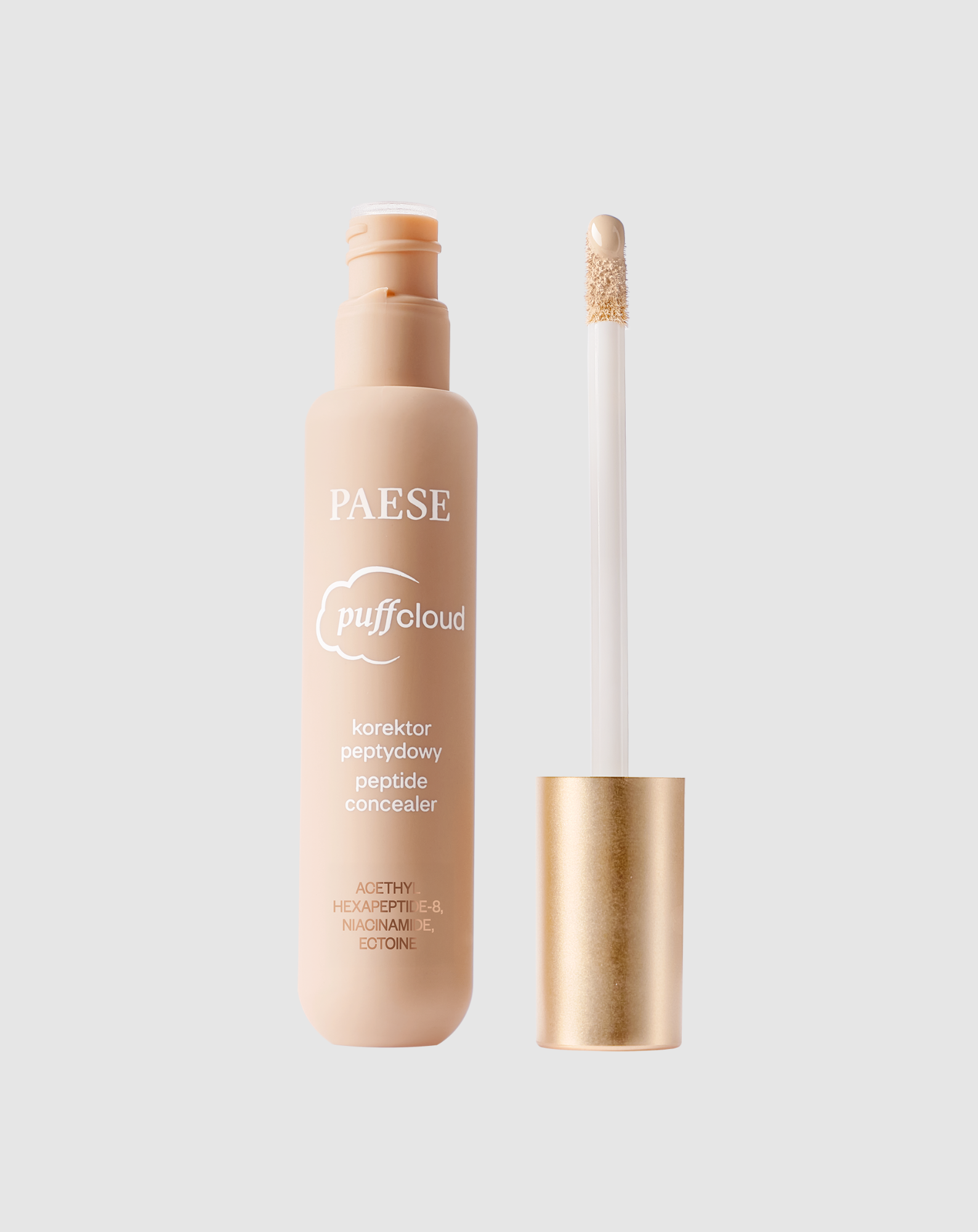 Peptydowy, pielęgnujący korektor pod oczy Puff Cloud z efektem blur Pease - 01 light beige - 3