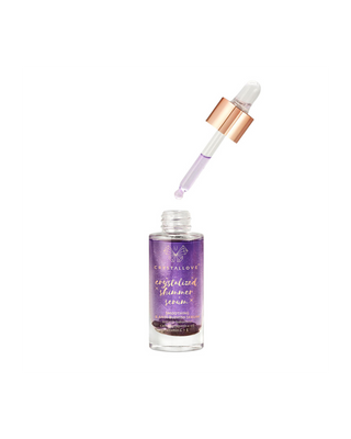 Serum do twarzy z ametystem i bakuchiolem - Amethyst shimmer serum Crystallove