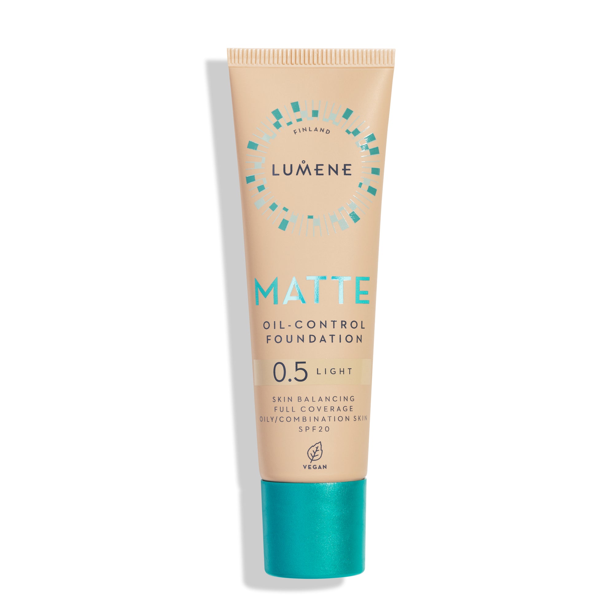 Podkład matujący o wysokim stopniu krycia Matte 0.5 Light z SPF 20 Lumene - 1