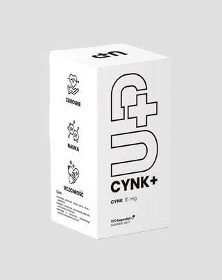 Up Cynk plus zawierający 15mg cynku w jednej kapsułce Up Health Pharma 100 kapsułek