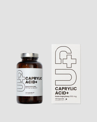 Suplement UP Caprylic acid+ dla wsparcia komfortu trawiennego i zdrowia jelit UP Health Pharma 120 kapsułek - 3