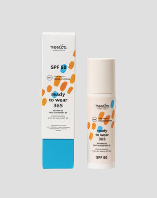 Zaawansowany krem do twarzy SPF 50 spowalniający starzenie się skóry Ready to wear 365 Resibo - 1