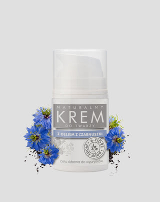 Naturalny krem do twarzy z olejem z czarnuszki na wypryski, egzemę i przebarwienia E-Fiore - 1