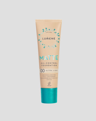 Podkład matujący o wysokim stopniu krycia Matte 00 Ultra Light z SPF 20 Lumene - 1