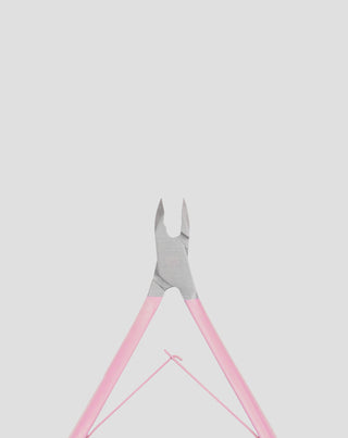 Profesjonalne cążki do skórek 5mm z satynowym różowym uchwytem You Beauty - 2