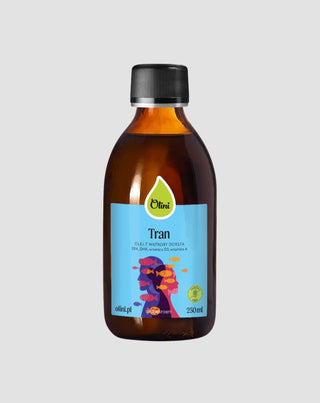Tran dla dzieci z wysoką zawartością witamin i omega-3 Olini 250 ml - 1