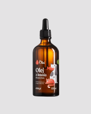 Olej z łososia dla psa i kota Olini - 1