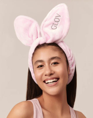 Opaska na włosy ułatwiająca pielęgnację w kształcie króliczych uszu Bunny Ears Pink Glov - 2