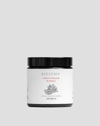 Ziołowa naturalna pasta do zębów jarzębina – Linia RAW Biosoma - 1