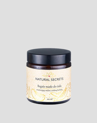Masło do ciała z naturalnymi olejami o zapachu melona i zielonej herbaty Natural Secrets - 1