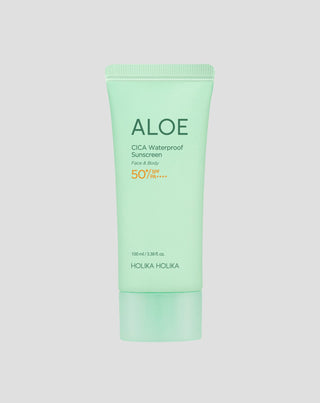 Wodoodporny krem przeciwsłoneczny z aloesem i kompleksem CICA SPF 50+ PA++++ Holika Holika - 1