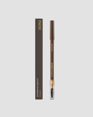 Trwała pudrowa kredka do stylizacji brwi ze szczotką do rozczesywania Dark Brown Paese - 2