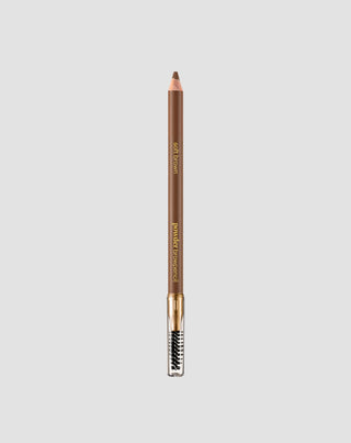 Trwała pudrowa kredka do stylizacji brwi ze szczotką do rozczesywania Soft Brown Paese - 1