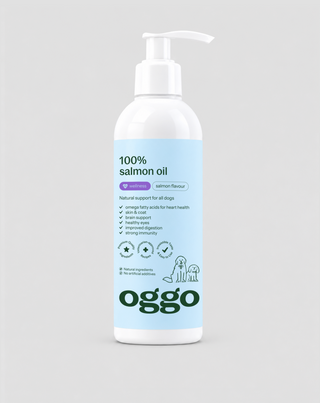 Olej z łososia dla psa Omega-3 EPA i DHA na serce, mózg i odporność Oggo 250 ml - 1
