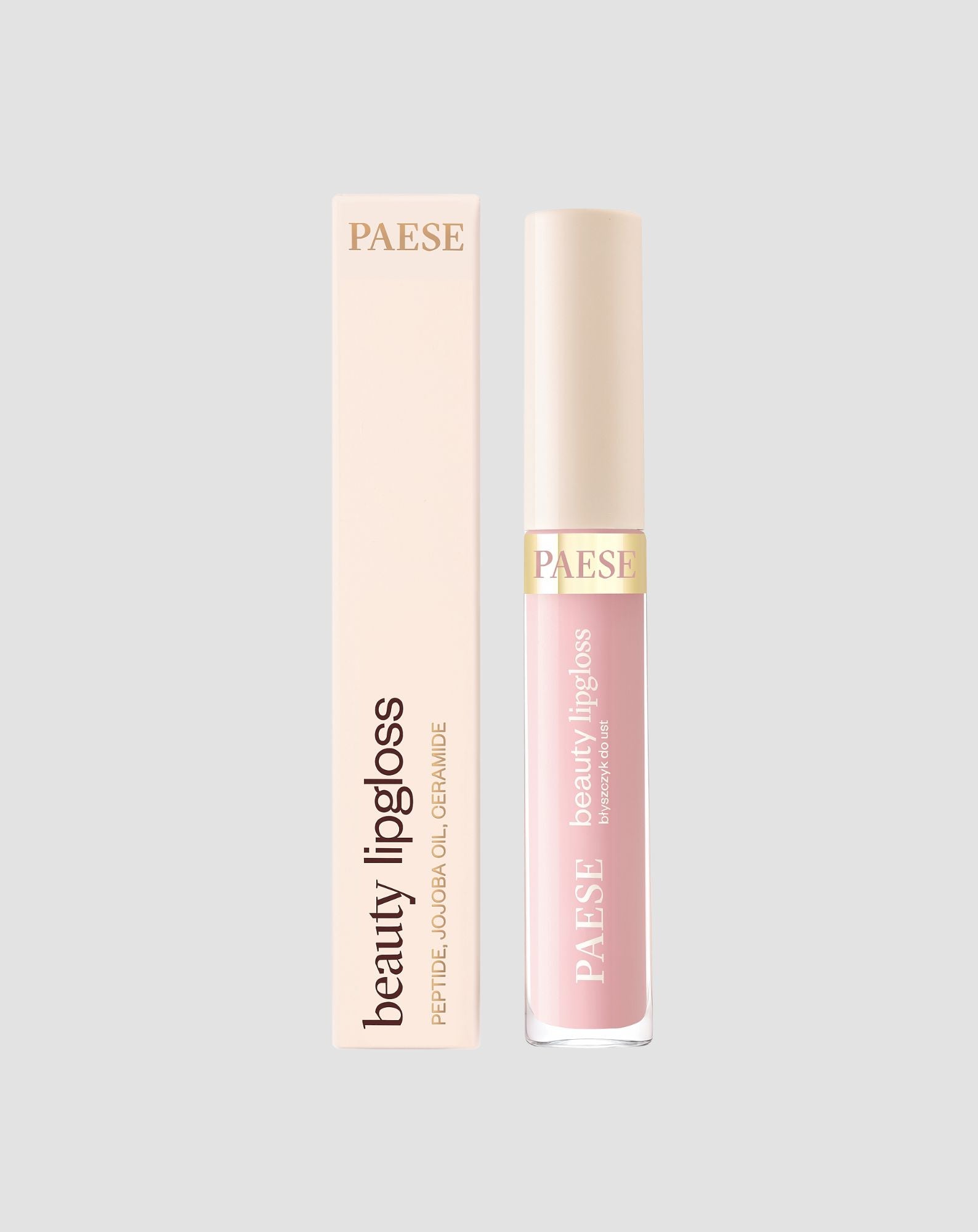 Pielęgnujący błyszczyk do ust z peptydami Beauty Lipgloss Paese - Milk Shake - 5