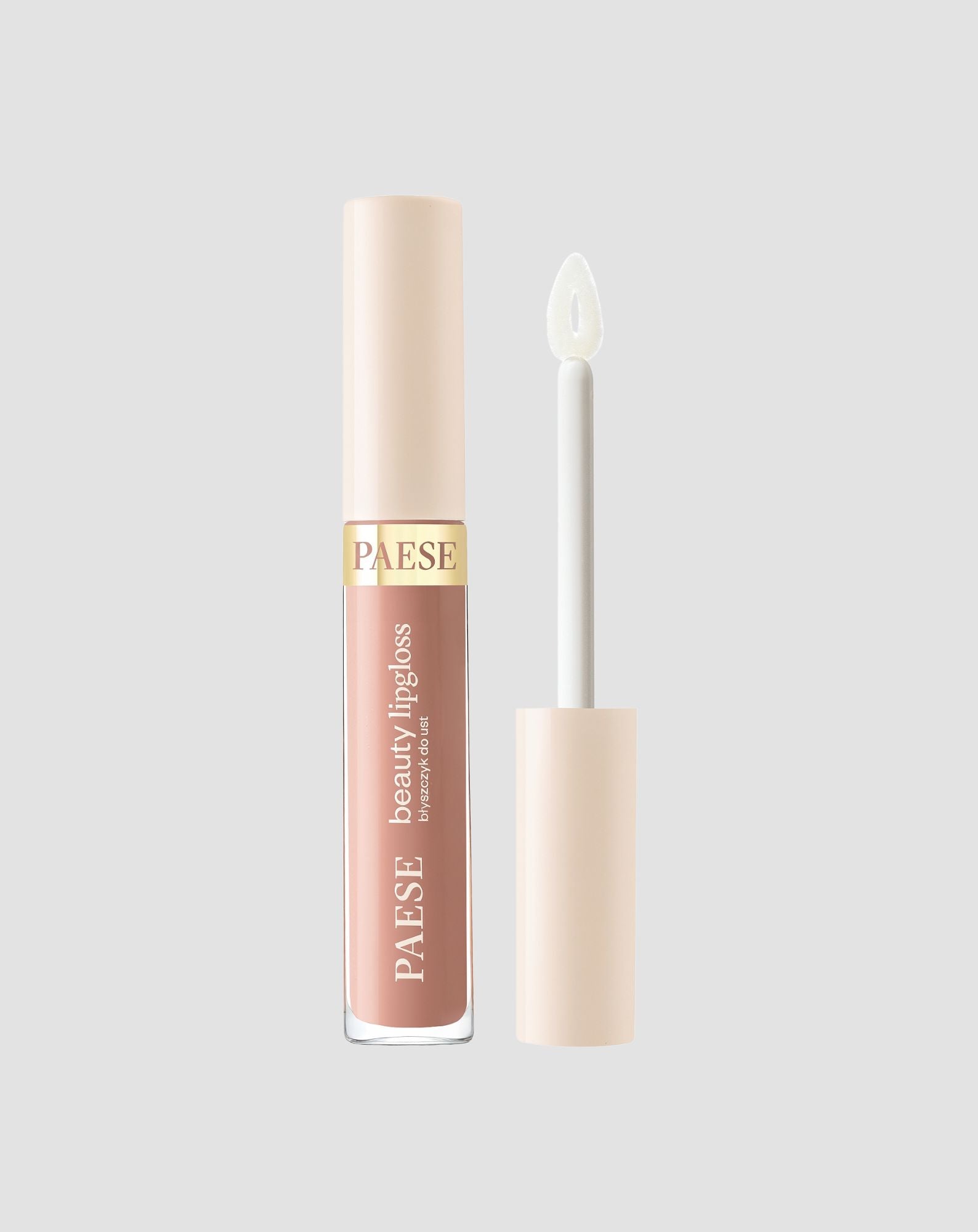 Pielęgnujący błyszczyk do ust z peptydami Beauty Lipgloss Paese - Caramel Mousse - 4