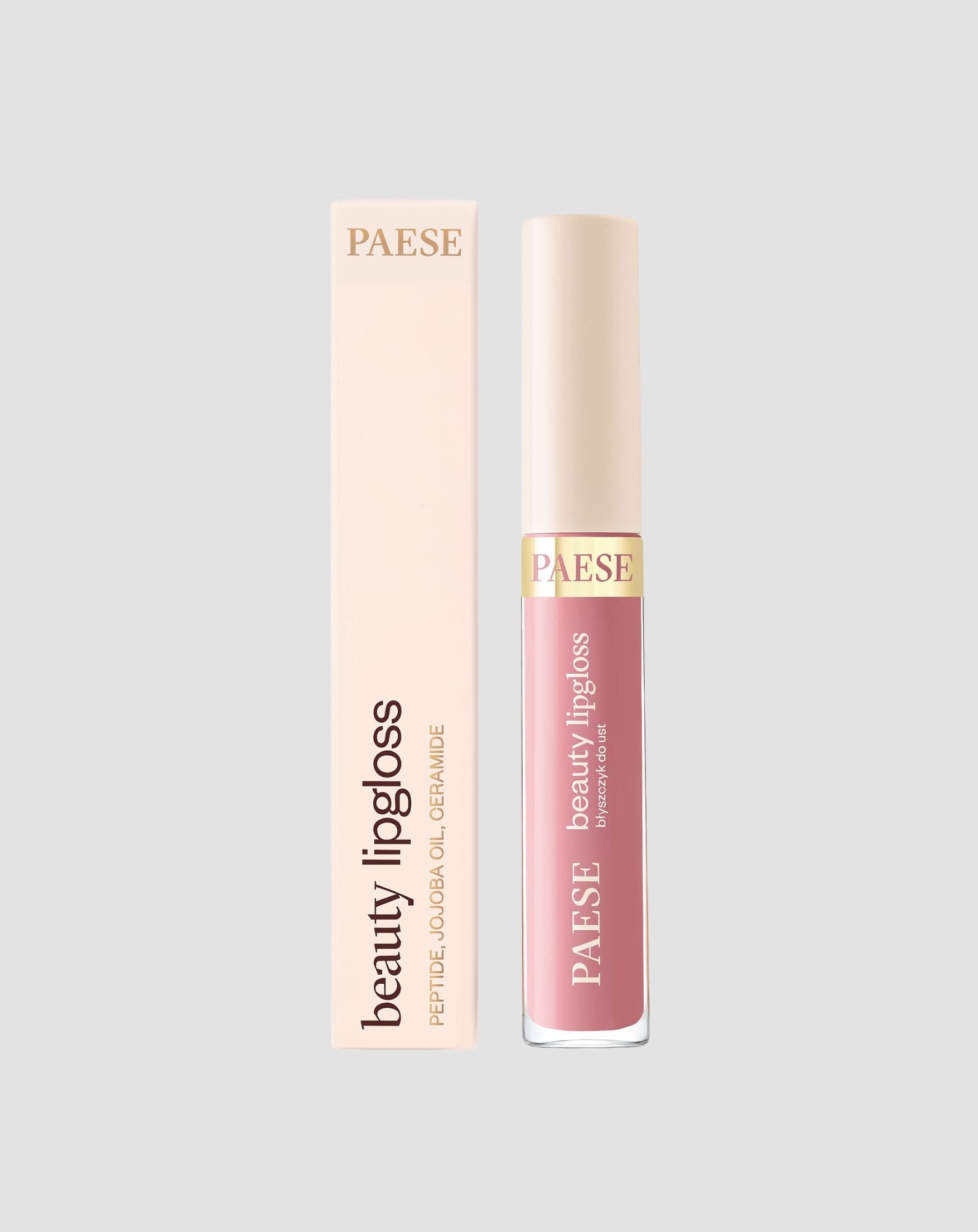 Pielęgnujący błyszczyk do ust z peptydami Beauty Lipgloss Paese - Raspberry Cream - 5