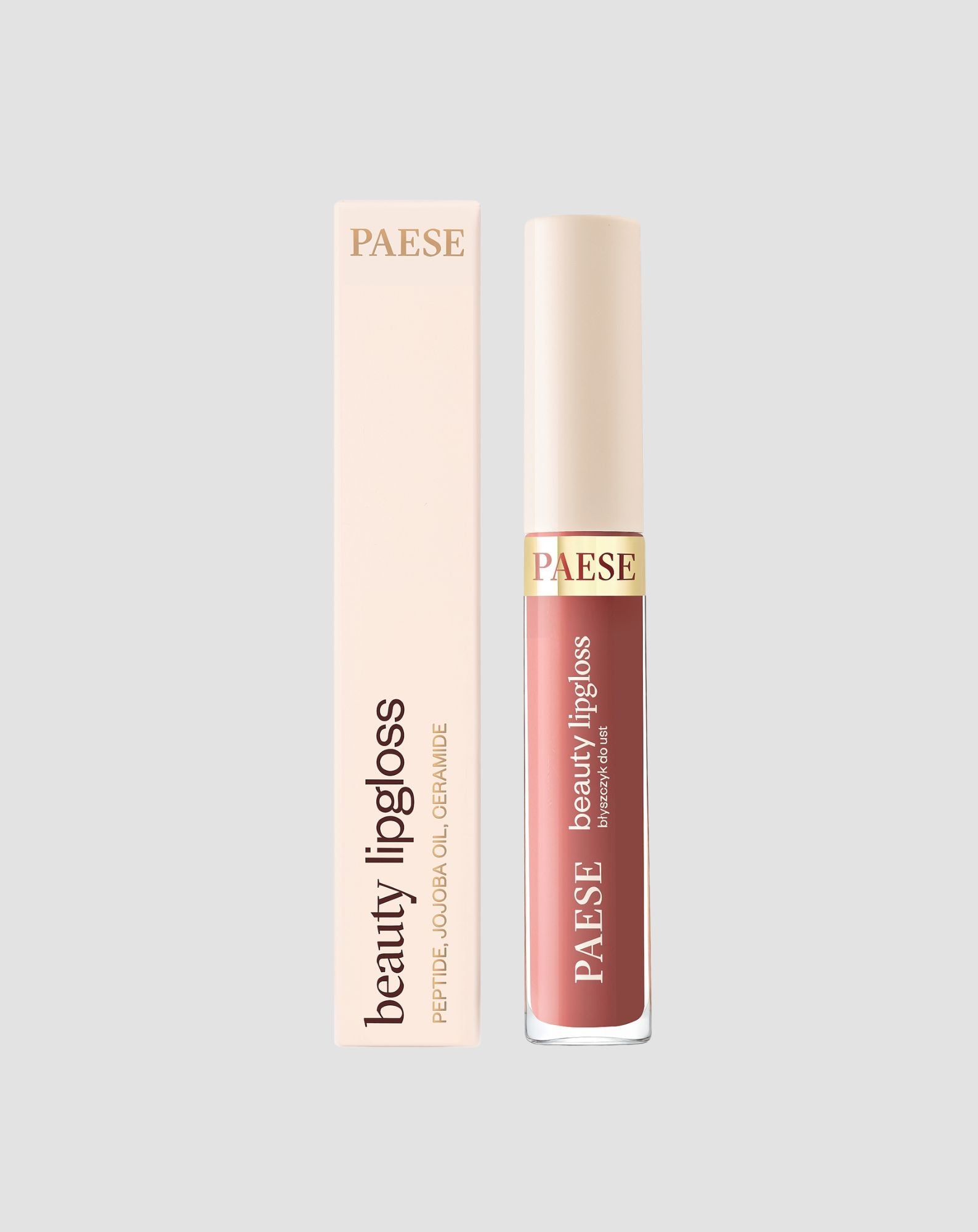 Pielęgnujący błyszczyk do ust z peptydami Beauty Lipgloss Paese - Cherry Smoothie - 5