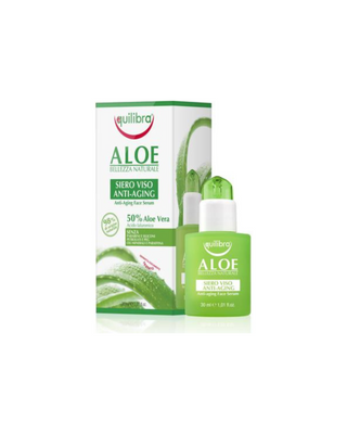 Aloesowe przeciwstarzeniowe serum do twarzy z kwasem hialuronowym Equilibra