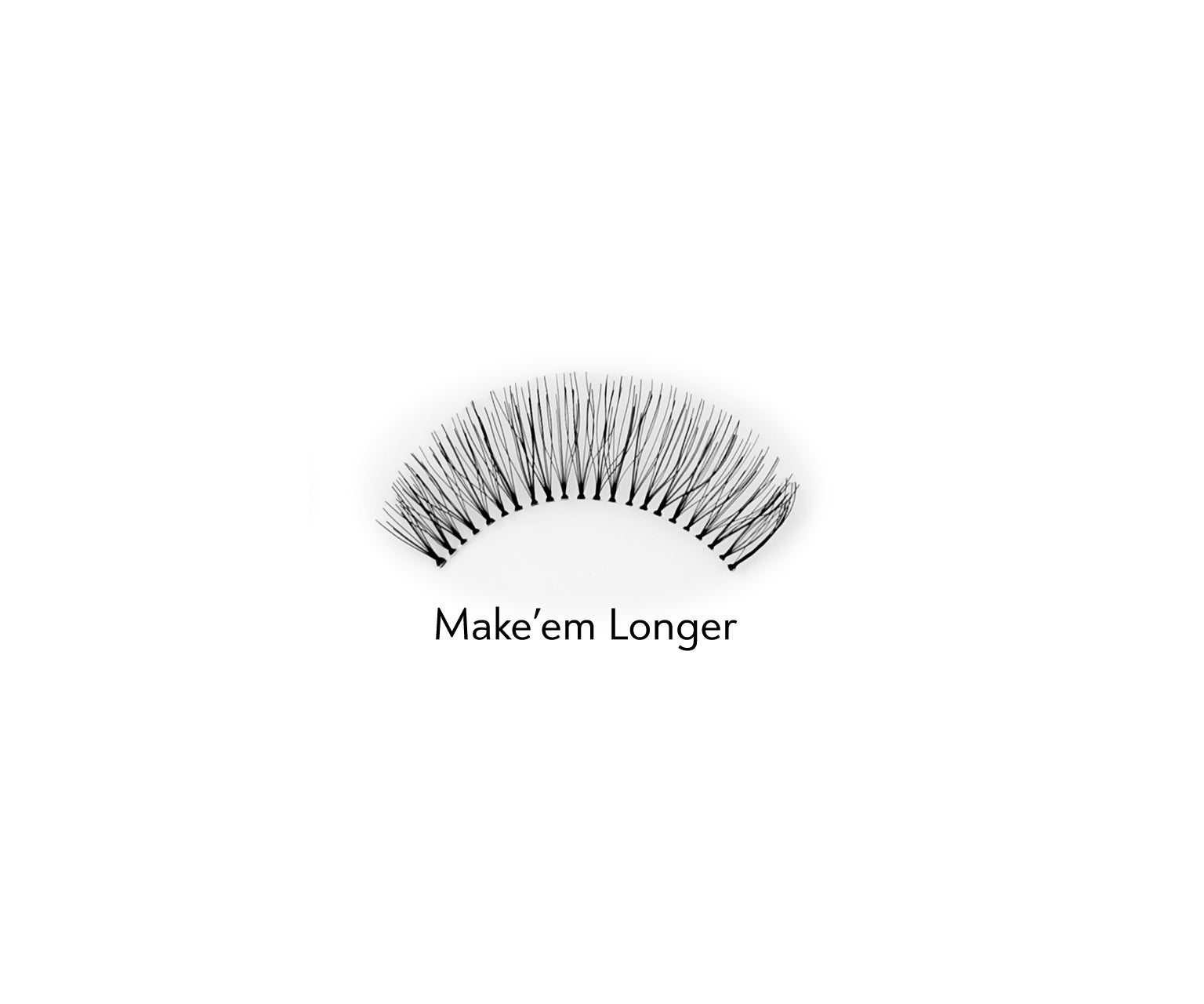 Sztuczne rzęsy 2d do wielokrotnego stosowania dające naturalny efekt Make'em Longer Bamm!Lashes - 4