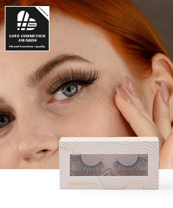 Sztuczne rzęsy na pasku 2d do wielokrotnego stosowania bardzo miękkie Go Bold Bamm!Lashes - 3