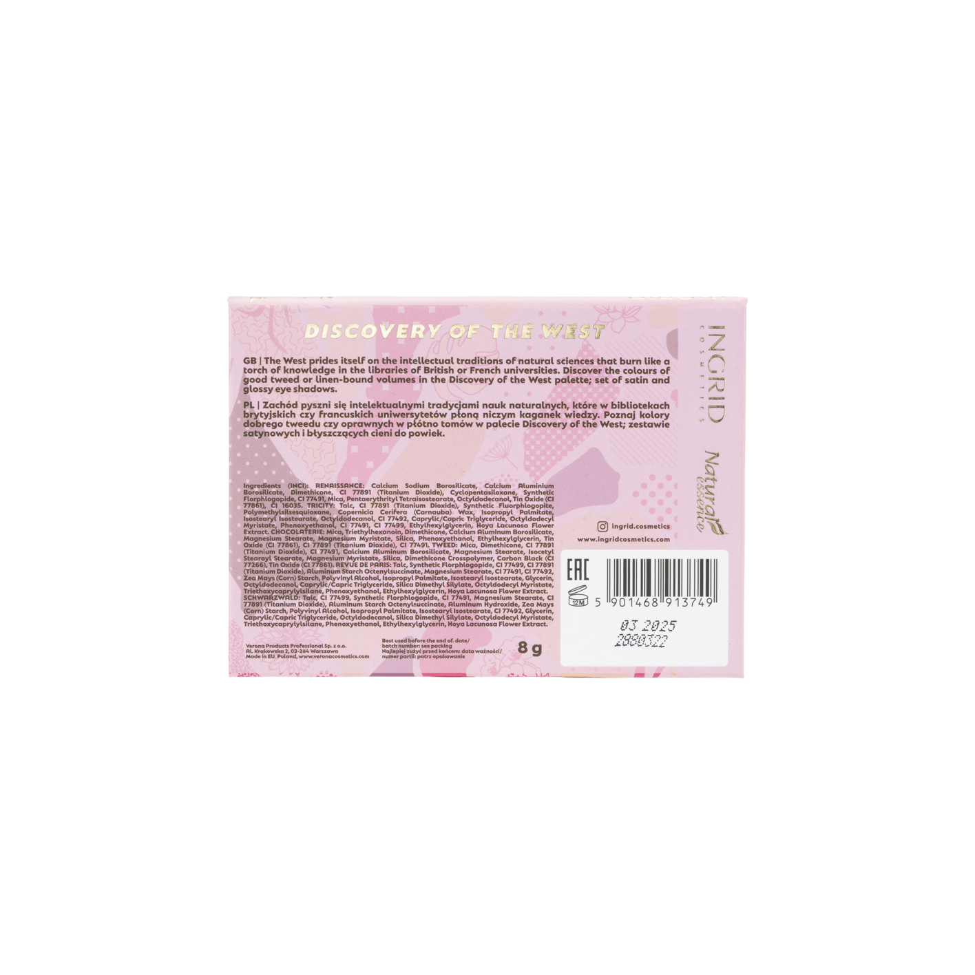 Paleta cieni Discovery of The West Natural Essence Ingrid - 3