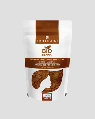 Naturalna farba do włosów bio henna orzech laskowy Orientana - 1