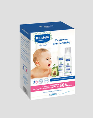 Zestaw na ciemieniuchę krem + szampon w piance dla dzieci Mustela - 1