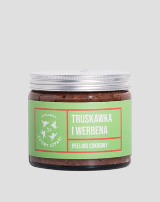 Peeling do ciała Truskawka i werbena ujędrniający i wygładzający Mydlarnia Cztery Szpaki - 1