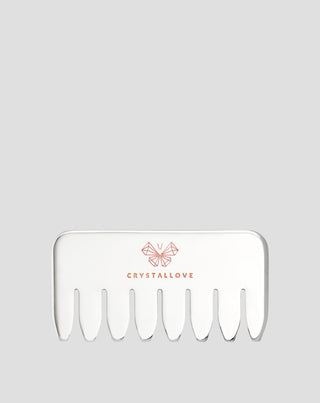 Grzebień do masażu skóry głowy i ciała ze stali nierdzewnej Cryo ice comb Crystallove - 1