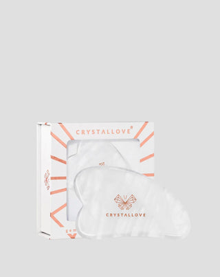 Płytka do masażu twarzy gua sha z kryształu górskiego o właściwościach oczyszczających Crystallove - 1
