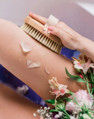 Bambusowa szczotka z agawy do masażu ciała na sucho Crystallove - 2