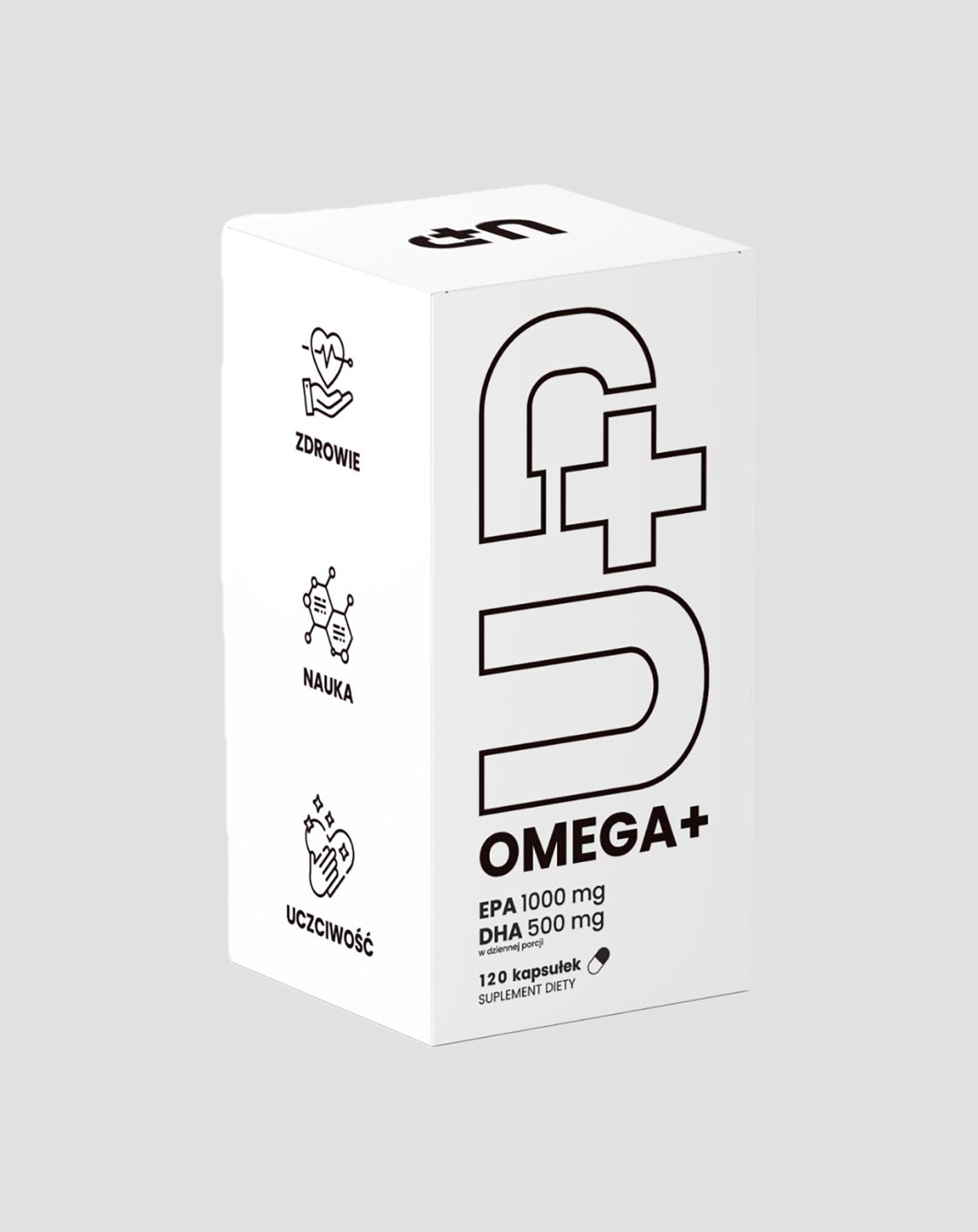 Suplement Up Omega+ UP Nienasycone kwasy tłuszczowe Omega-3 Health Pharma 120 kapsułek - 1