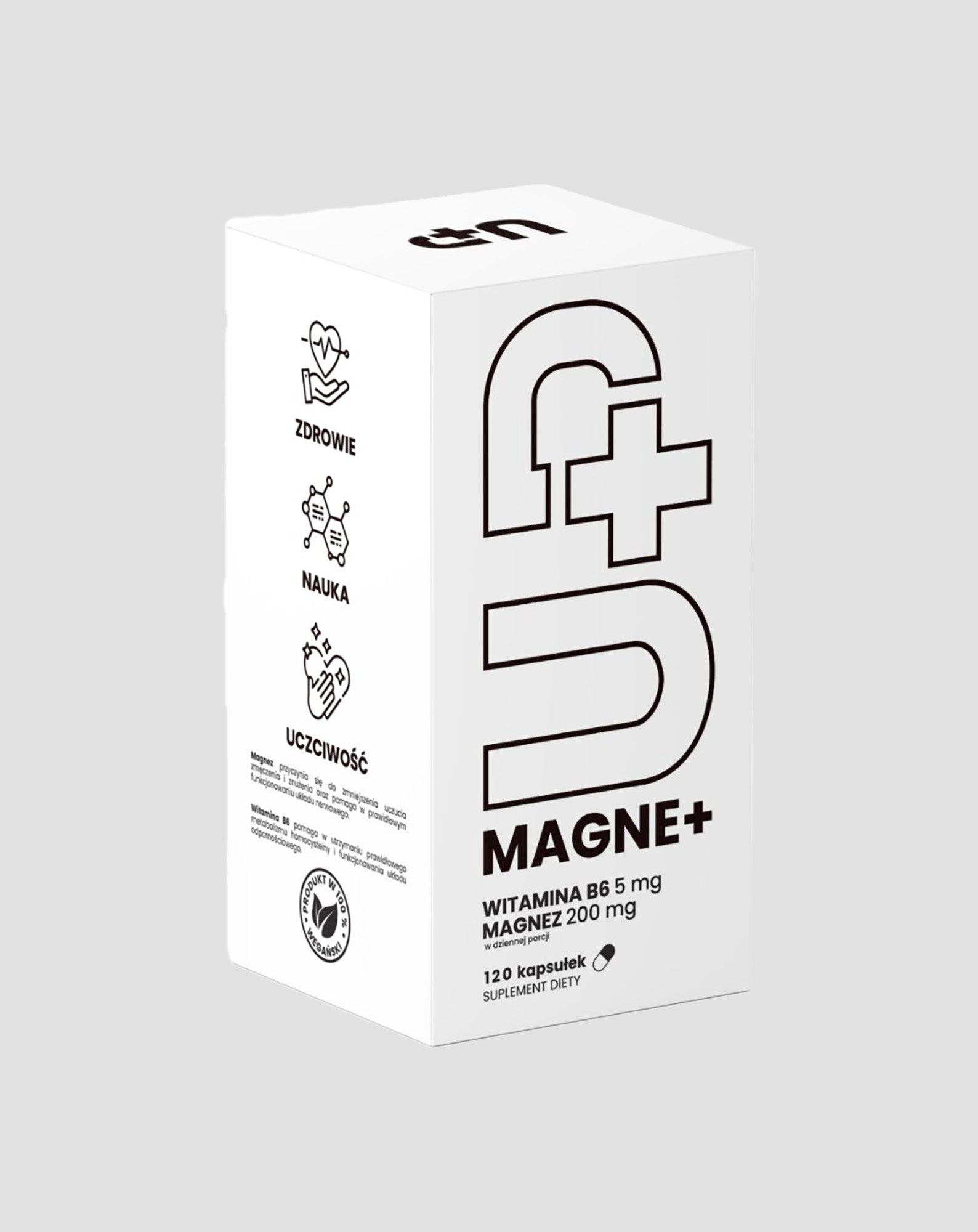 Suplement Up Magne + magnez z aktywną formą witaminy B6 UP Health Pharma 120 kapsułek - 1