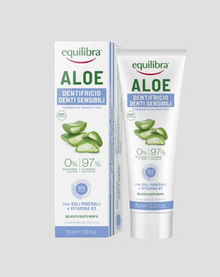 Pasta do wrażliwych zębów i dziąseł Aloe Gel Sensitive Equilibra - 1