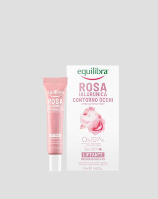 Różany liftingujący krem pod oczy z kwasem hialuronowym Rosa Equilibra - 1